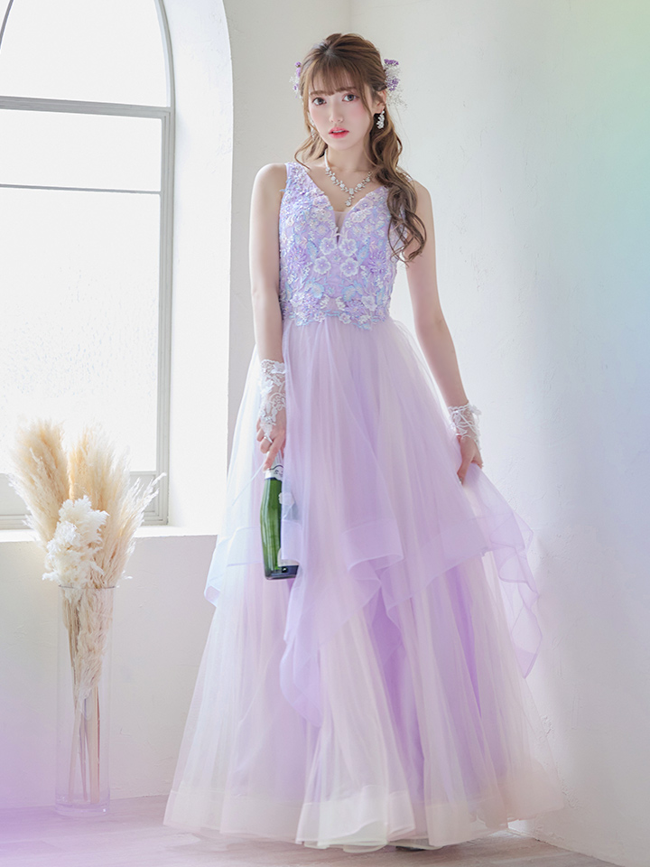 関西コレクション着用】【Lip line/リップライン】フラワー刺繍/ 2段