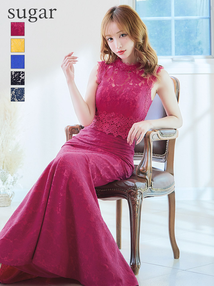 Lサイズあり【UNA VALERIE / ウナヴァレリェ】総レース/ ハイネック