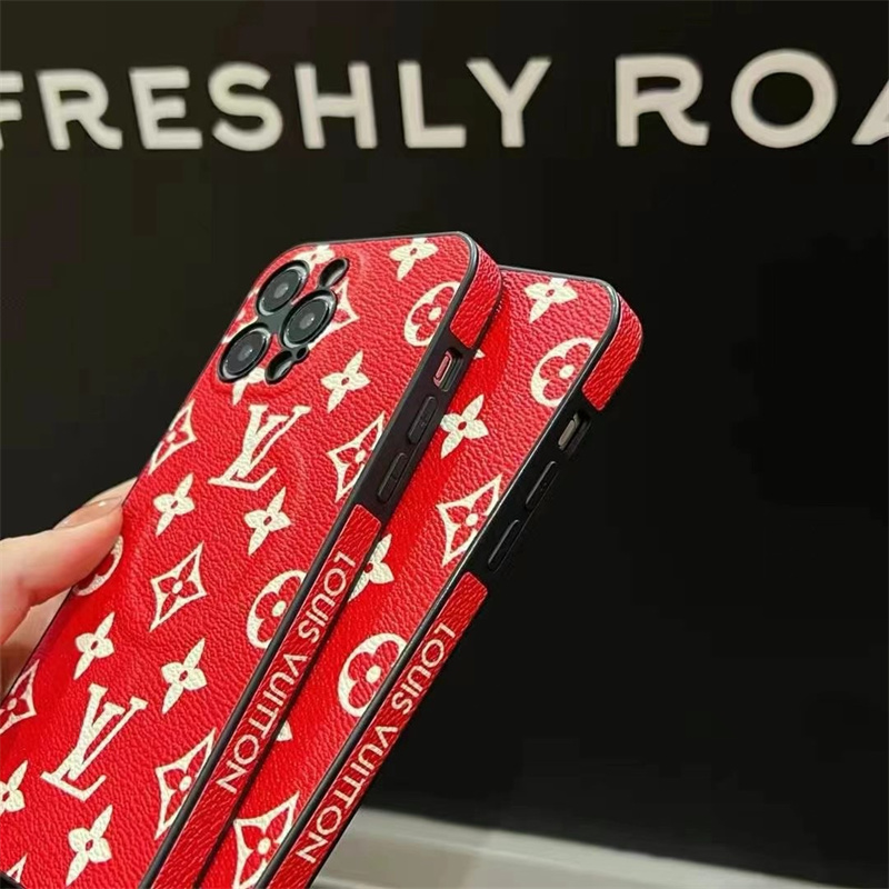 vuitton iphone ケース マグセーフ ルイ ヴィトン スマホケース 赤