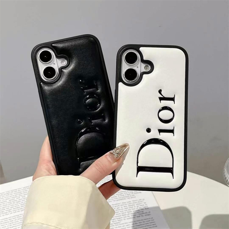 ディオール スマホ ケース dior 風 iphone ケース 黒 白 iphone ケース