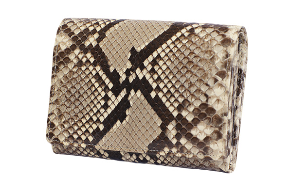 日本製 ダイヤモンドパイソン 多機能二つ折り財布| 株式会社サンレオ