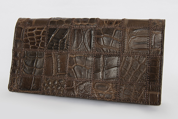 日本製 クロコダイル パッチワーク 長財布| 株式会社サンレオ