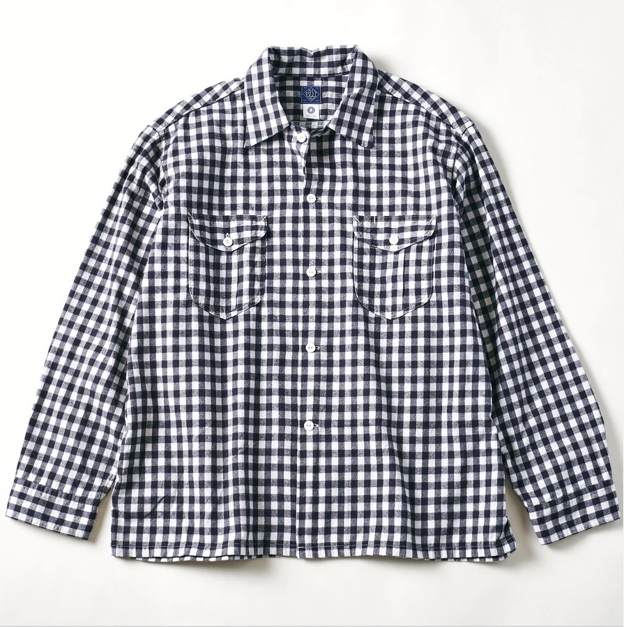 POST O'ALLS(ポストオーバーオールズ)New Shirt(flannel block check