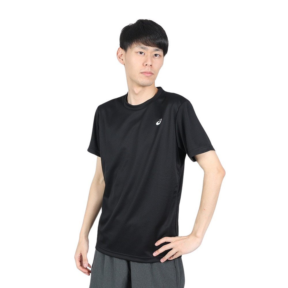 アシックス（ASICS）（メンズ）Tシャツ 半袖 メンズ 黒【オンライン