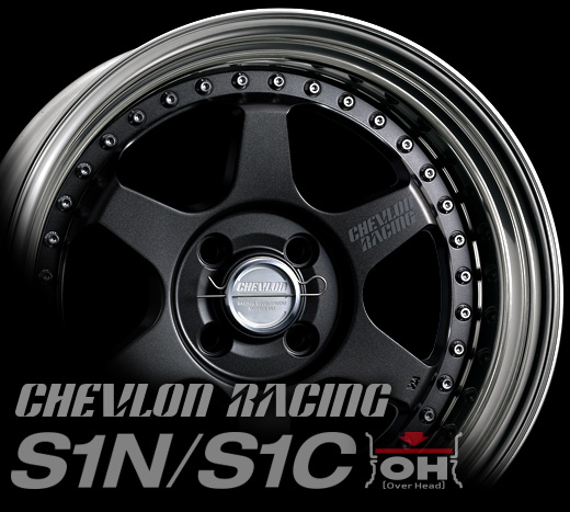 3ピースアルミホイール シェブロンレーシング S1N/S1C CHEVLONRACING