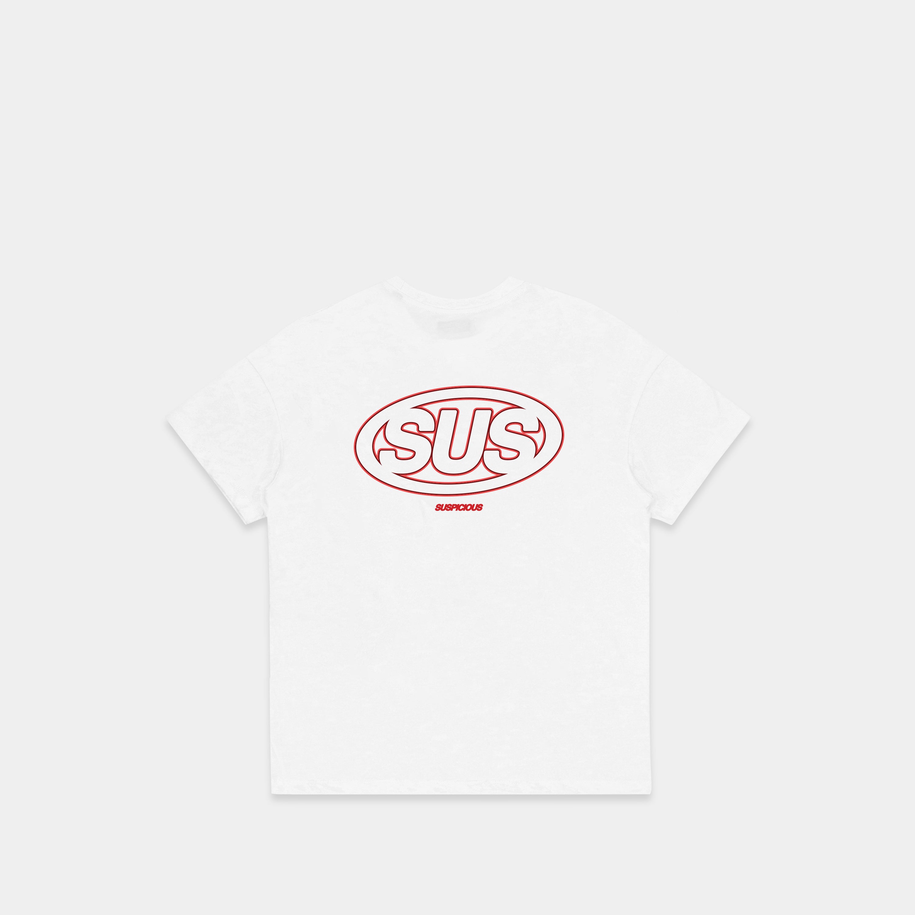 SUS Tee - White – Suspicious Antwerp