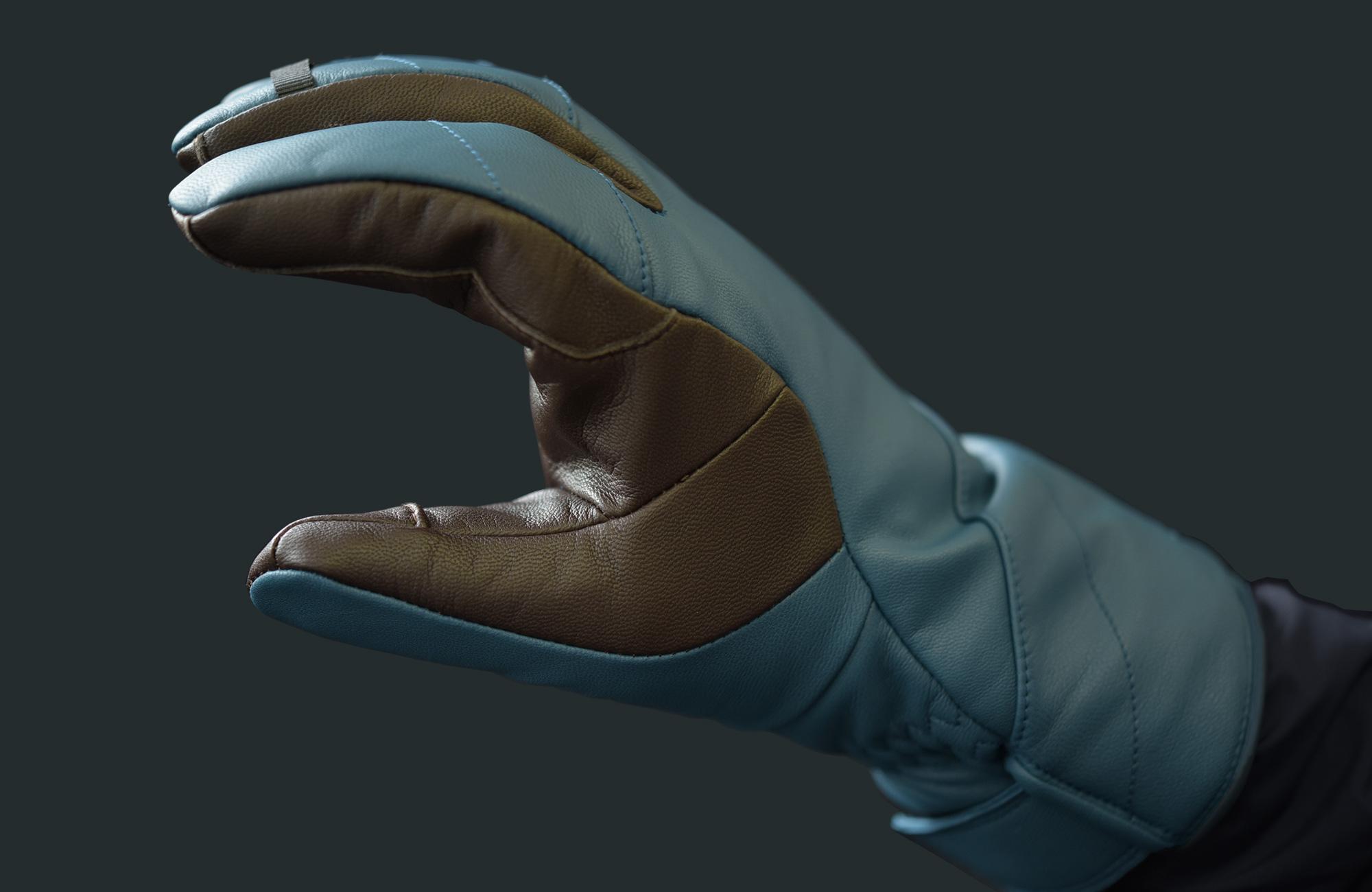 レザースキーグローブ Hawk Under 3 Finger Mitt(メンズ）SWANY GLOVES