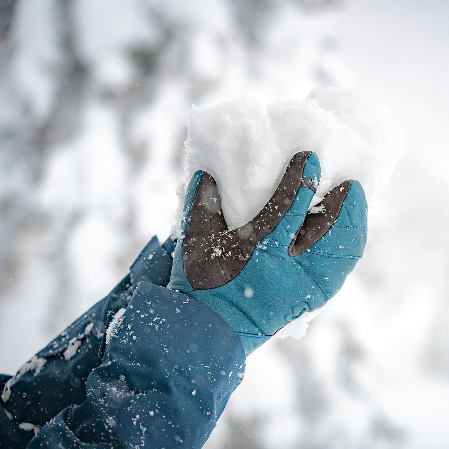 ゴアテックスレザースキーグローブ（3フィンガーミット）Alaska(ユニ