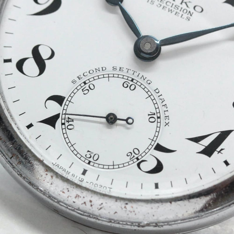 昭和42年の19セイコー鉄道時計/15石/秒針止め機能/絶版時計/19seiko
