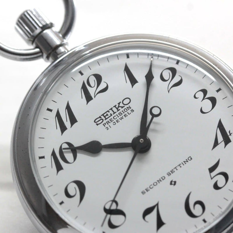 昭和の機械式セイコー鉄道時計/21石/19seiko-1263 – 正美堂時計店