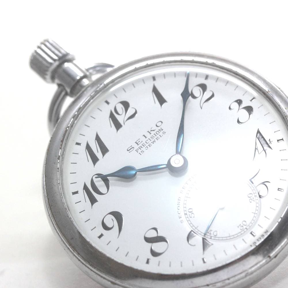 昭和39年の19セイコー鉄道時計/15石/秒針止め機能/絶版時計