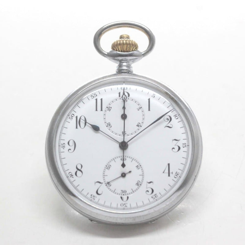 絶版モデルのロンジン オープンフェイス懐中時計/ワンプッシュクロノ