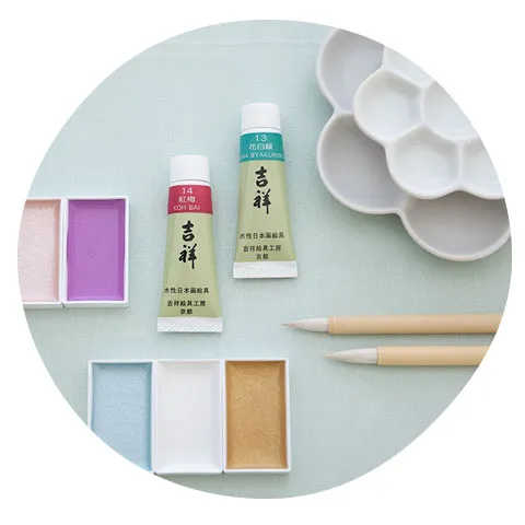 奈良人形墨セット 呉竹 - 書道用品、墨、墨液、紙、筆を卸価格でご提供