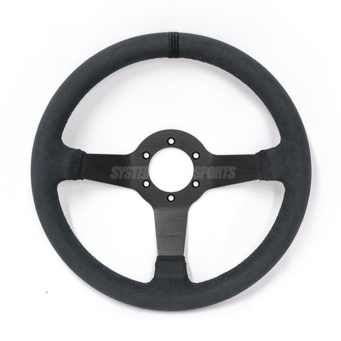 Renown Time Trial Dark Steering Wheel (340mm) – System Motorsports