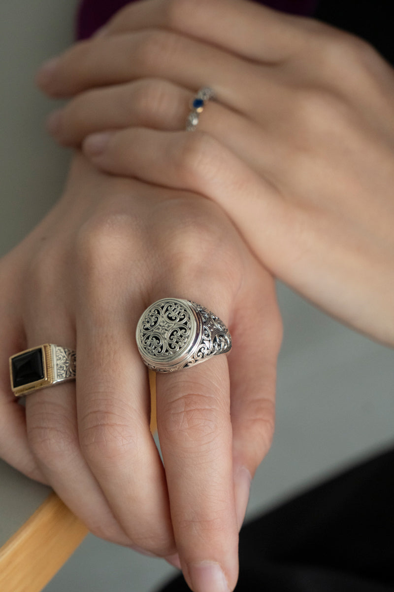 Gerochristo Classic Signet Ring Onyx ジェロクリスト オニキス