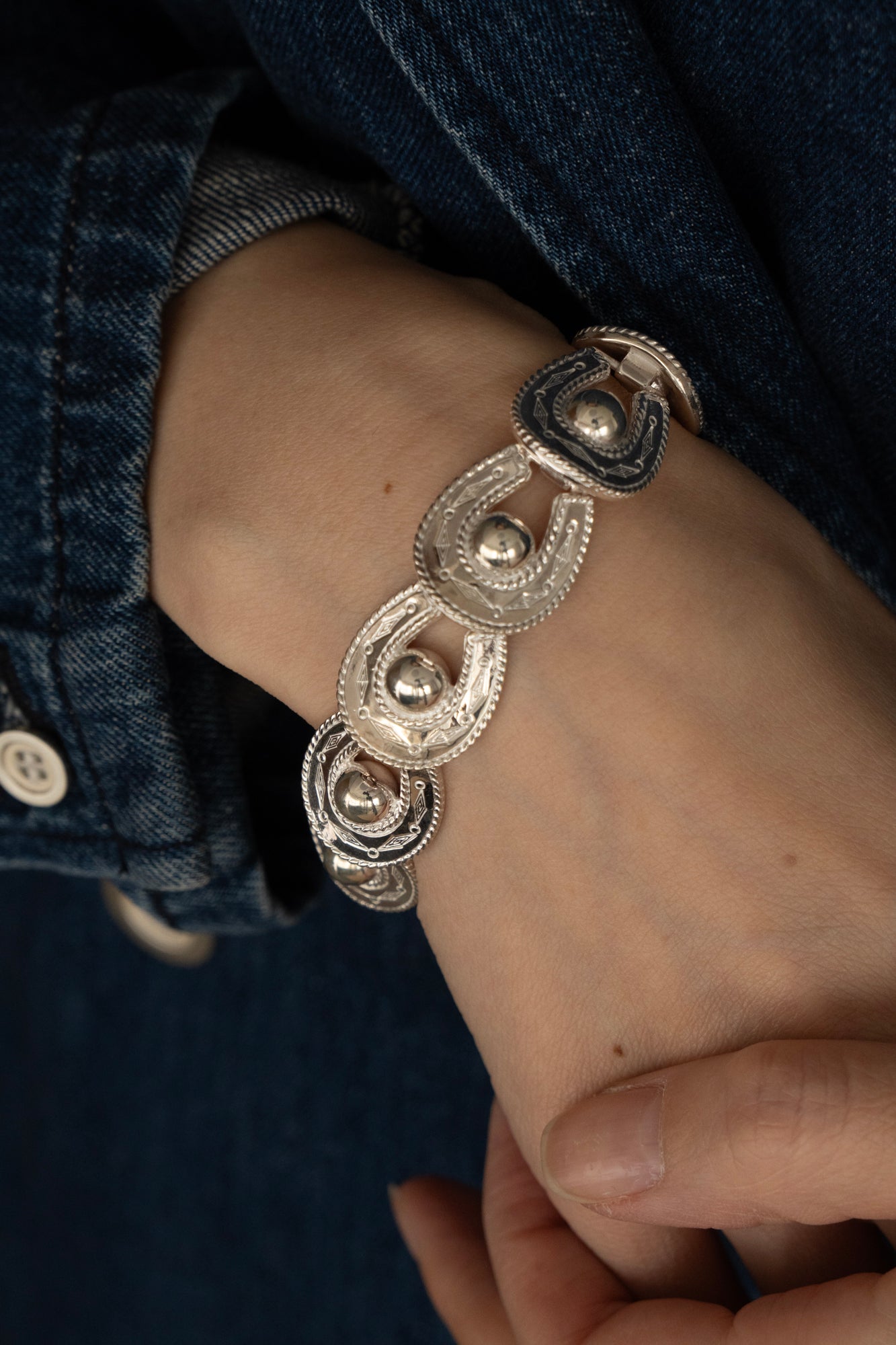 WAKAN SILVER SMITH ワカンシルバースミス Spirit Horse shoe Bracelet