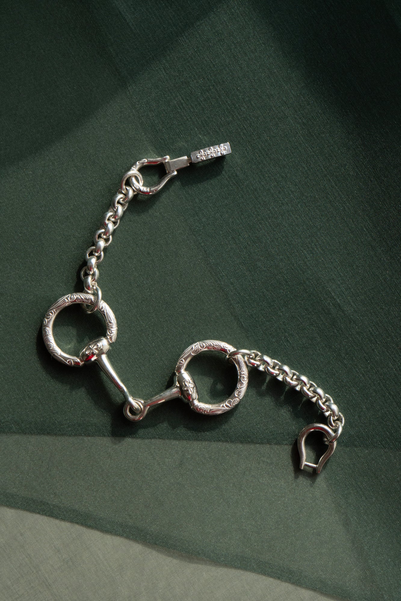 WAKAN SILVER SMITH ワカンシルバースミス Horse Bit Chain Bracelet M