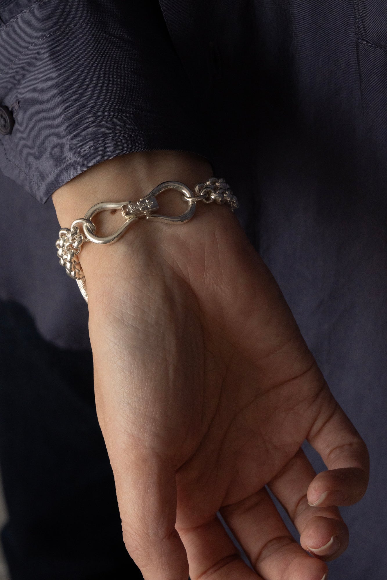 WAKAN SILVER SMITH ワカンシルバースミス Horse Bit Chain Bracelet L