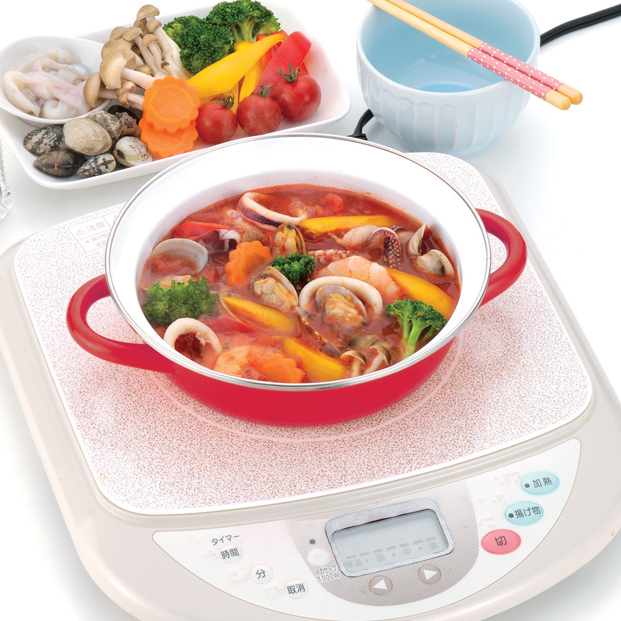 グラッセ ホーローガラス蓋卓上鍋27cm HB-6490