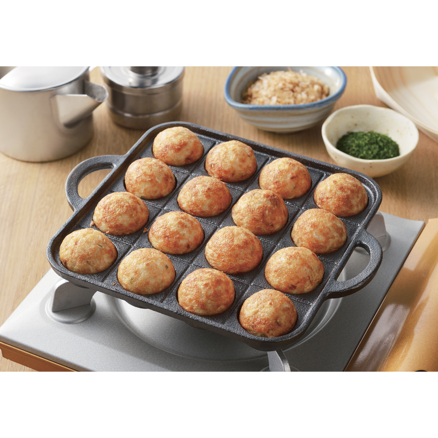 スプラウト 鉄鋳物製たこ焼きプレート(16穴) HB-6483