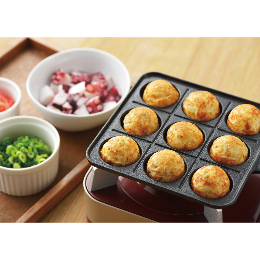 スプラウト 鉄鋳物製たこ焼きプレート(9穴) HB-6216