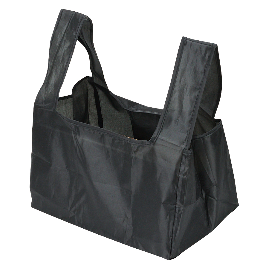 マルチェ 底が広いエコバッグ(ブラック) D-6600