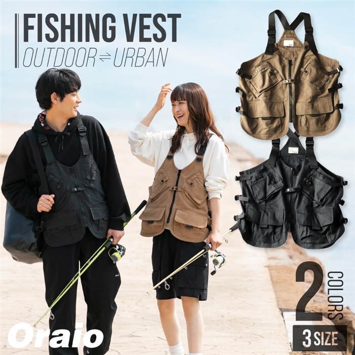 Oraio(オライオ) フィッシングベスト S ブラック - 釣具のポイント
