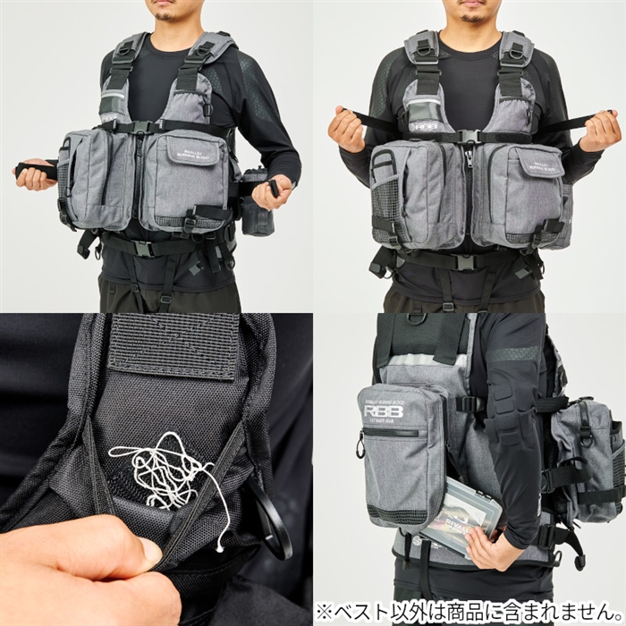 リバレイ/RBB RBB ウェーディングベスト23LIMITED ブラック 7660