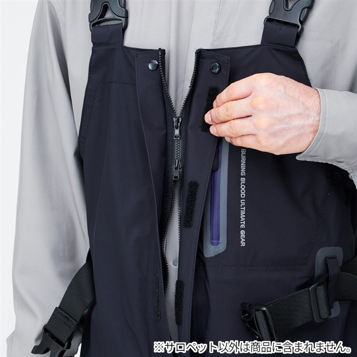 リバレイ/RBB RBB タイドゲームサロペット M ブラック 7664 - 釣具の