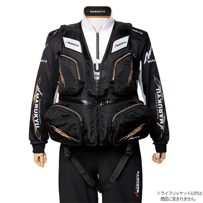 マルキュー PFD03 L2 (レジャー用ライフジャケット) S-M ブラック
