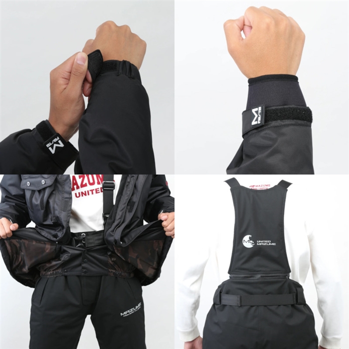 マズメ マズメ コアオールウェザースーツ M インクブラック MZFW-793