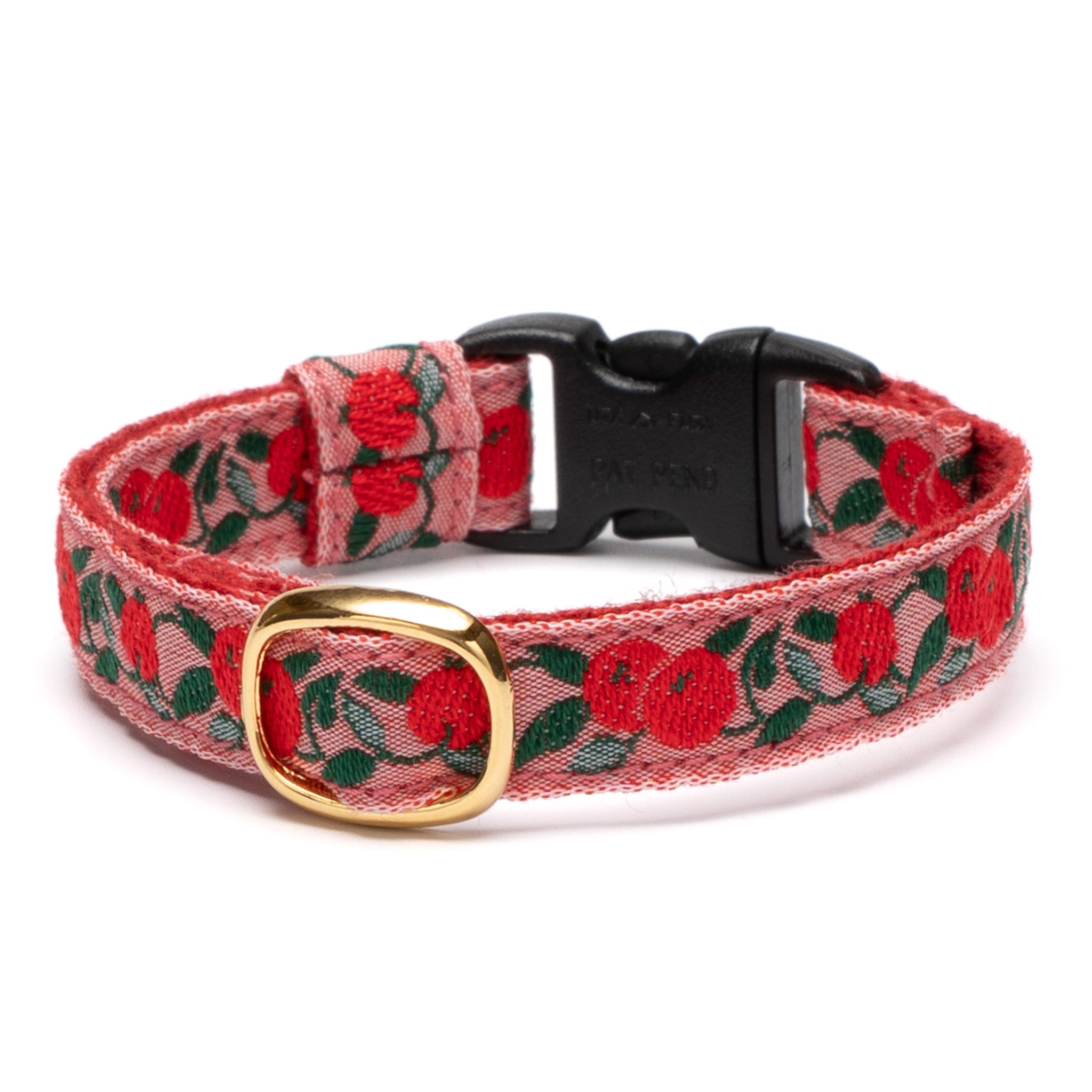 チロル猫首輪 Kafka アップル 1ピンク｜ぽぽねこ公式オンラインショップ