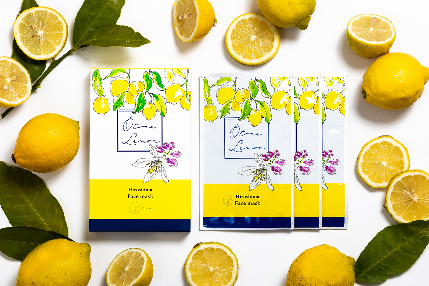 popo.s ポポス 広島県産レモン果汁配合 おとなレモンフェイスマスク