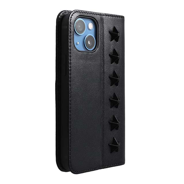 Web限定】Premium Leather Studs Case for iPhone 13 mini (ブラック