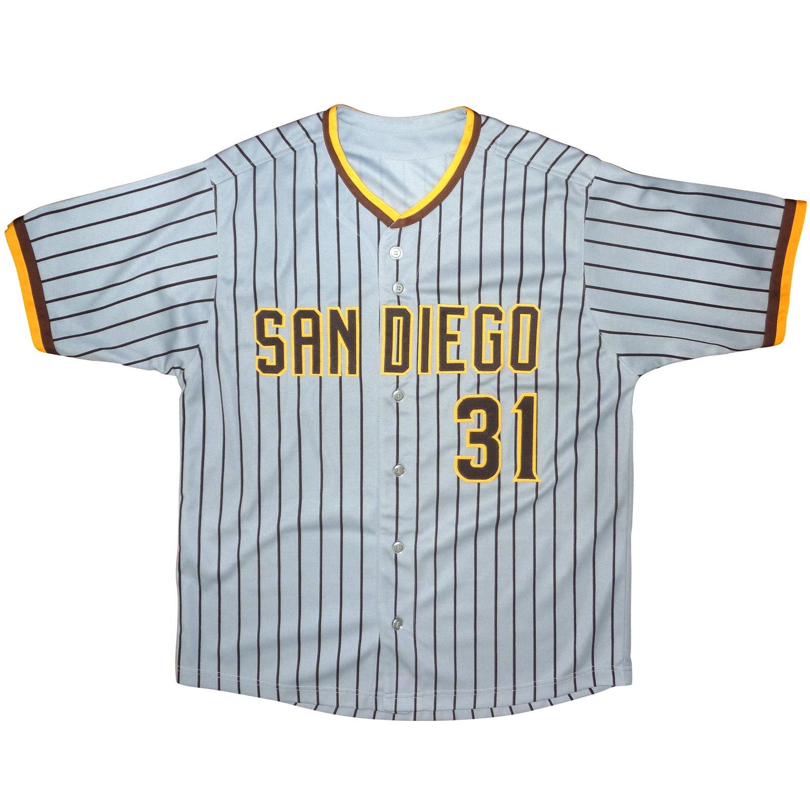 Dave Winfield Autographed San Diego (Pinstripe #31) Custom