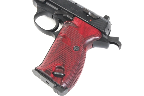 WEB限定】 ウッドグリップ｜マルゼン製 ワルサーP38｜レッド [WST-326