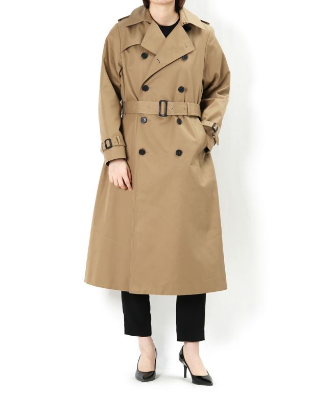 HYKE(ハイク) TRENCH COAT -REGULAR FIT- 身長別定番トレンチのサイズ選び