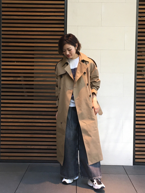 HYKE(ハイク) TRENCH COAT -REGULAR FIT- 身長別定番トレンチのサイズ選び