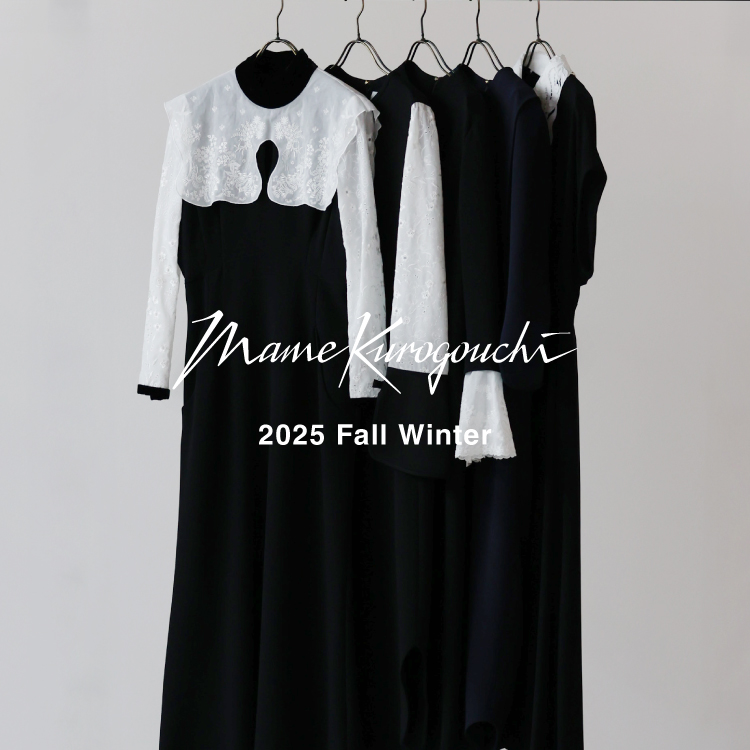 Mame Kurogouchi(マメ クロゴウチ)】 Triacetate Georgette