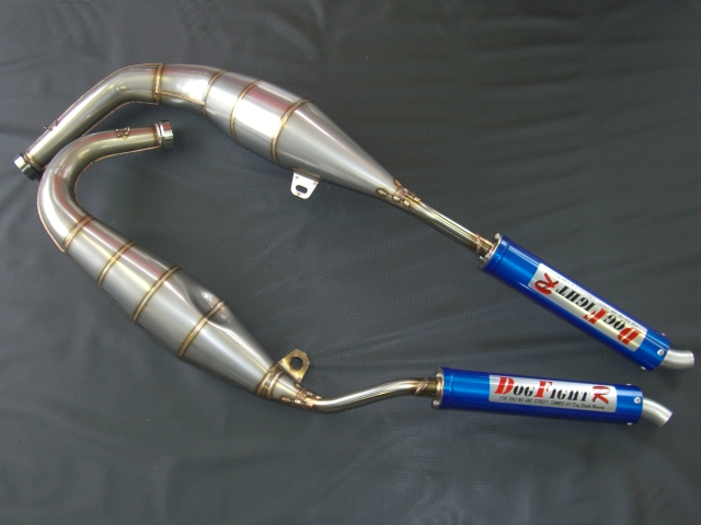 DOG FIGHT RACING製 YAMAHA TZR250RSP('93-'94) ステンレスチャンバー