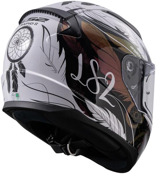 LS2 RAPID II WHITE BLACK PINK（ラピッドツー ホワイトブラックピンク