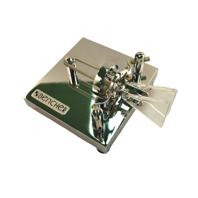 Vibroplex Bencher BY-2 : Morse code keyer chrome steel