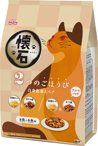 キャットフード「懐石 2つのごほうび」｜国産フードはペットライン
