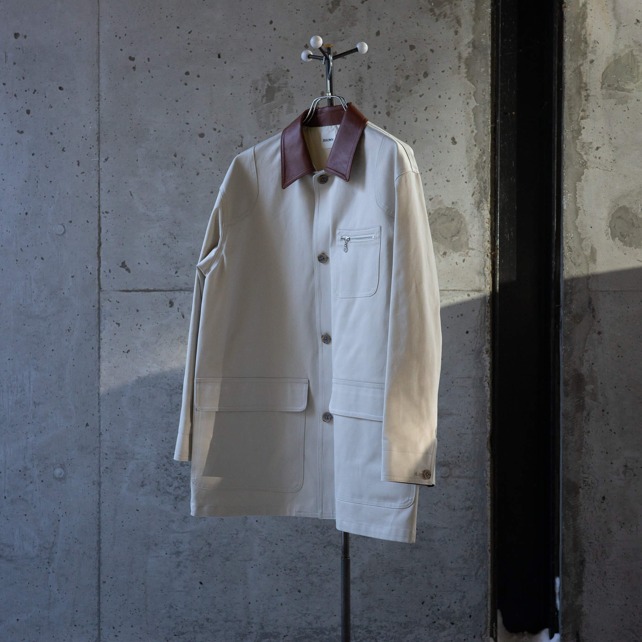 BISOWN/COTTON GABA HUNTING JACKETpeau de l'ours | peau de l'ours