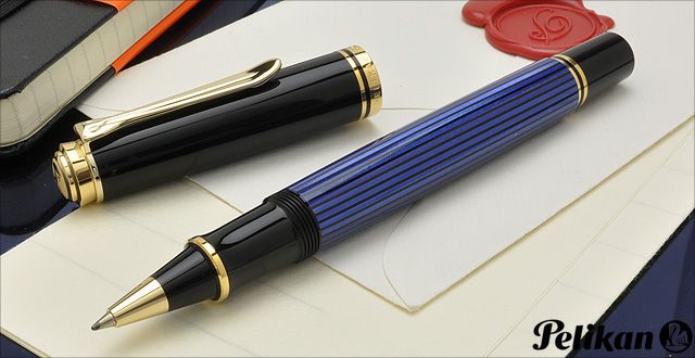 Pelikan ペリカン ローラーボール スーベレーン R600 ブルーストライプ