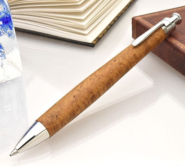 工房 楔 ボールペン ルーチェペン チークこぶ杢 | ペンハウス