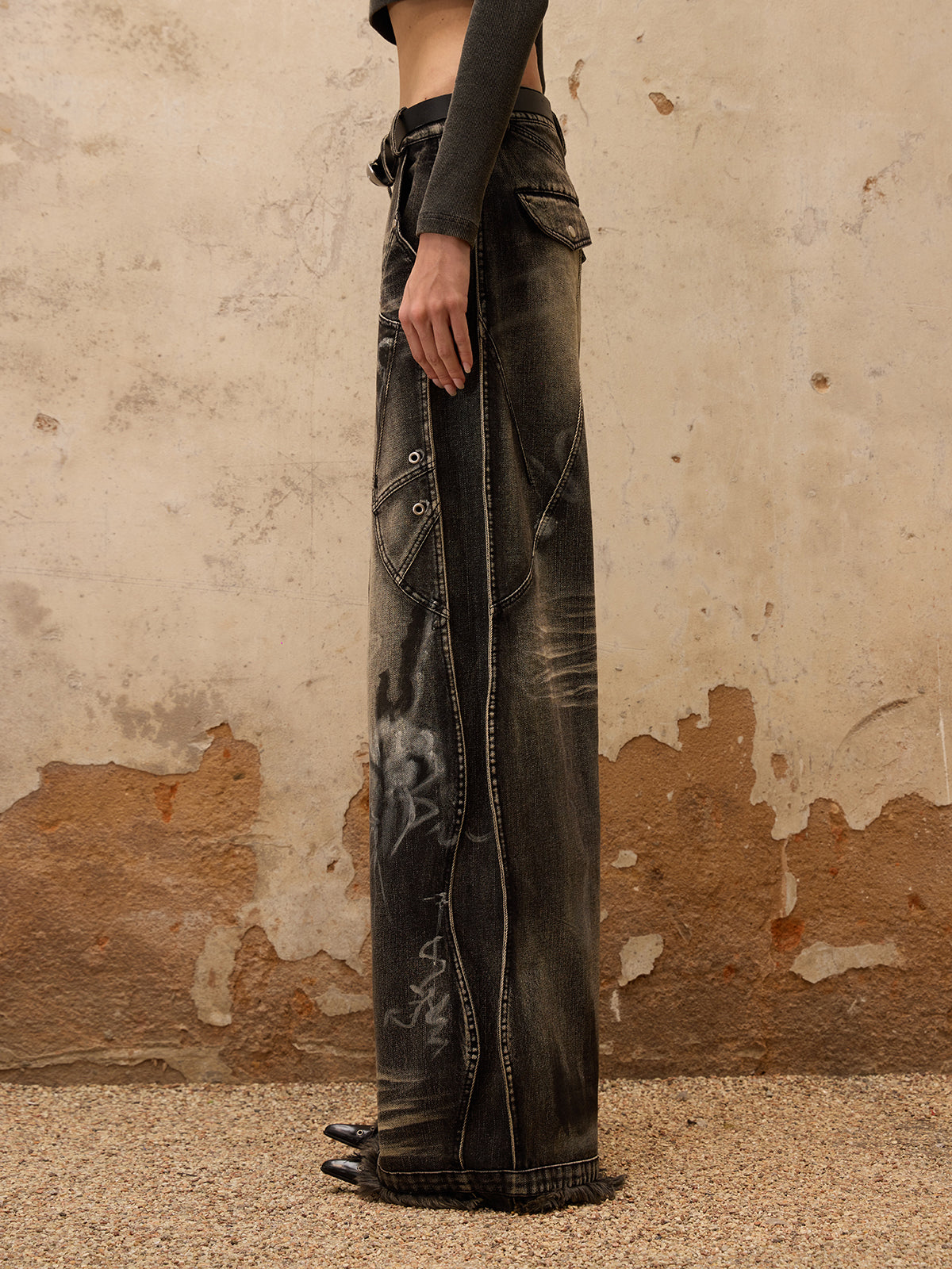 パーソンソウル グラフィティ コンター ジーンズ - personsoul