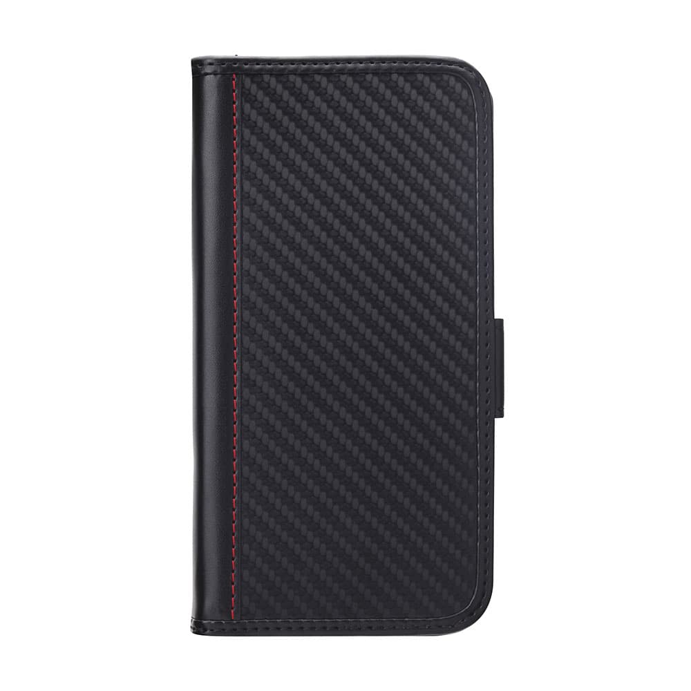 iPhone 14用 フリップカバー [カーボン調ブラック]｜株式会社PGA