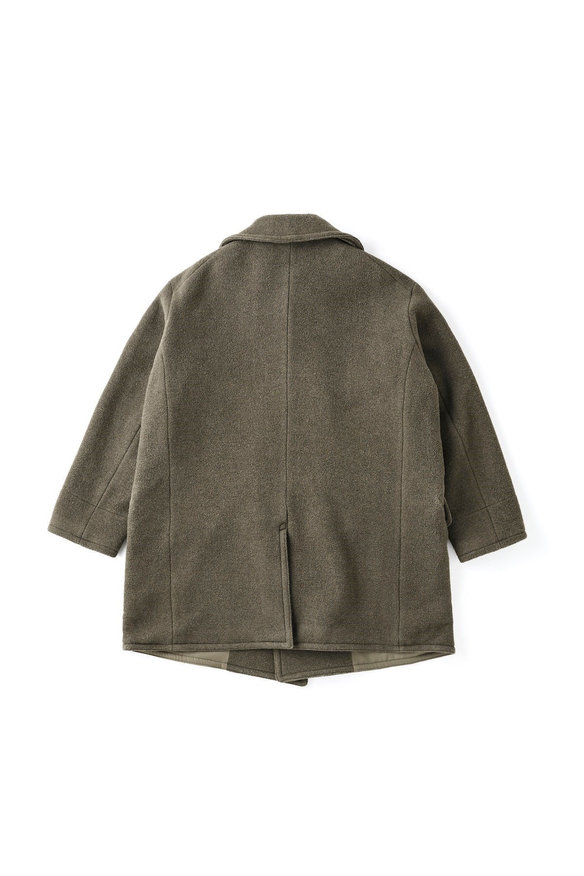 ○OLD JOE - DOUBLE-BREASTED MARINE COAT - OLIVE STONE – PHAETON