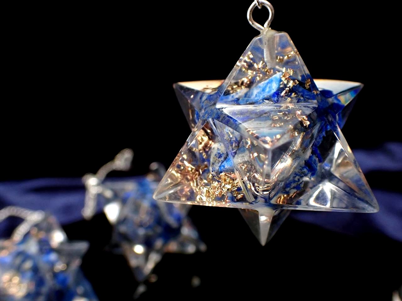 ☆最強スピリチュアルグッズ！☆星型八面体×オルゴナイト☆精神と肉体